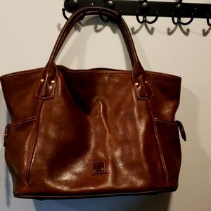 Vintage Dooney & Burke Satchel Top-Grain Leather